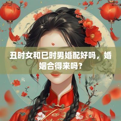 丑时女和巳时男婚配好吗，婚姻合得来吗？