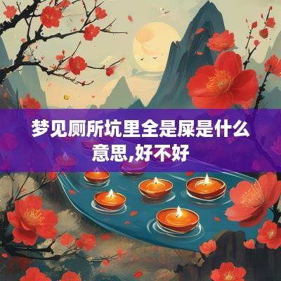 梦见厕所坑里全是屎是什么意思,好不好