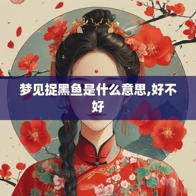 梦见捉黑鱼是什么意思,好不好