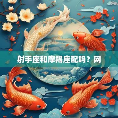 射手座和摩羯座配吗？网