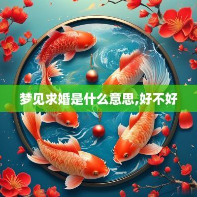 梦见求婚是什么意思,好不好
