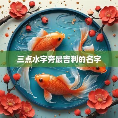 三点水字旁最吉利的名字