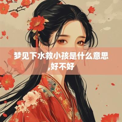 梦见下水救小孩是什么意思,好不好