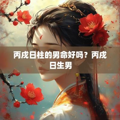 丙戌日柱的男命好吗？丙戌日生男