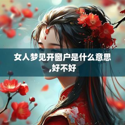 女人梦见开窗户是什么意思,好不好
