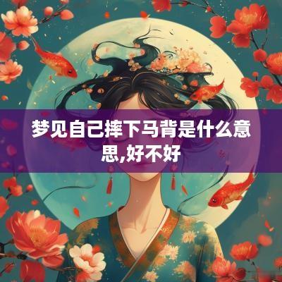 梦见自己摔下马背是什么意思,好不好