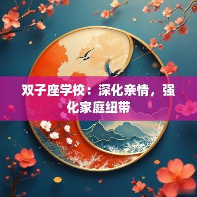 双子座学校：深化亲情，强化家庭纽带