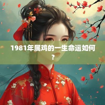 1981年属鸡的一生命运如何？