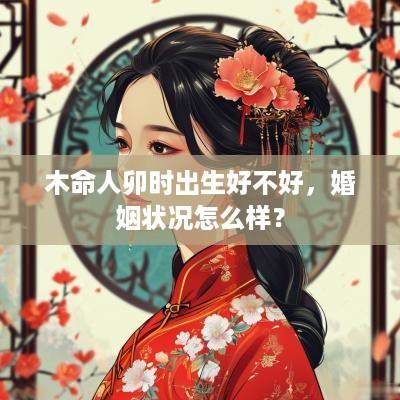 木命人卯时出生好不好，婚姻状况怎么样？