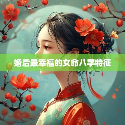 婚后最幸福的女命八字特征