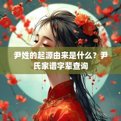 尹姓的起源由来是什么？尹氏家谱字辈查询