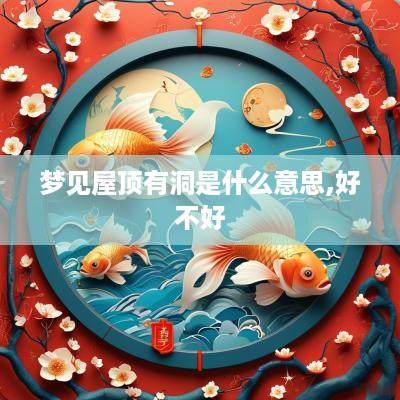 梦见屋顶有洞是什么意思,好不好