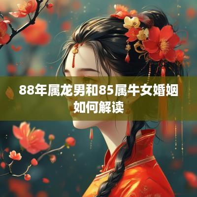 88年属龙男和85属牛女婚姻如何解读