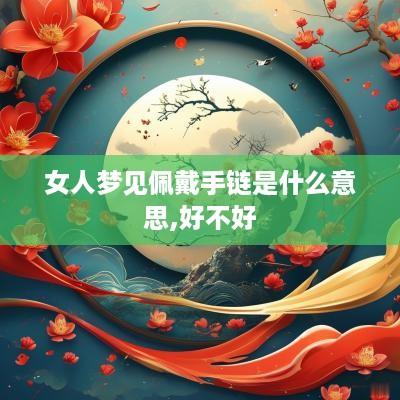 女人梦见佩戴手链是什么意思,好不好