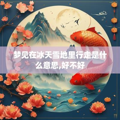 梦见在冰天雪地里行走是什么意思,好不好