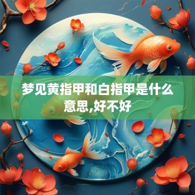 梦见黄指甲和白指甲是什么意思,好不好