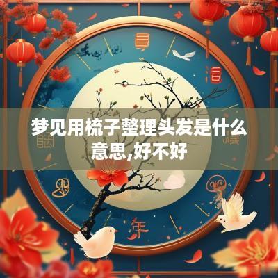 梦见用梳子整理头发是什么意思,好不好