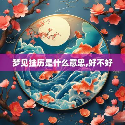 梦见挂历是什么意思,好不好
