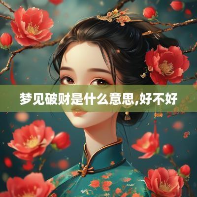 梦见破财是什么意思,好不好