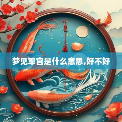 梦见军官是什么意思,好不好