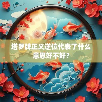 塔罗牌正义逆位代表了什么意思好不好？