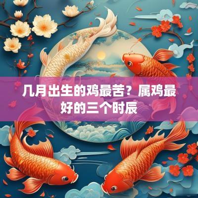几月出生的鸡最苦？属鸡最好的三个时辰