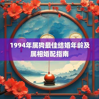 1994年属狗最佳结婚年龄及属相婚配指南