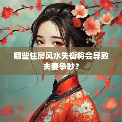哪些住房风水失衡将会导致夫妻争吵？