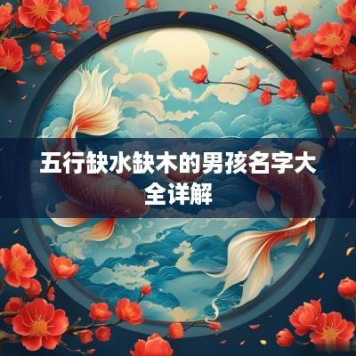 五行缺水缺木的男孩名字大全详解