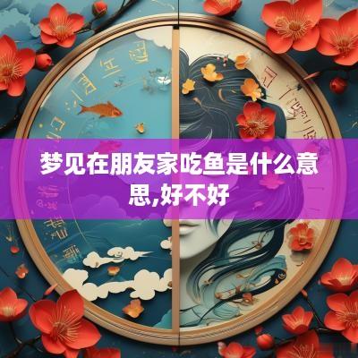 梦见在朋友家吃鱼是什么意思,好不好