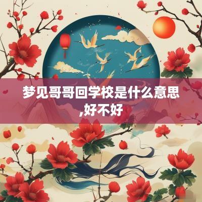梦见哥哥回学校是什么意思,好不好