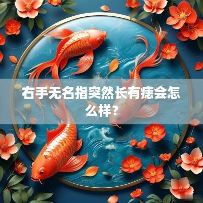 右手无名指突然长有痣会怎么样？