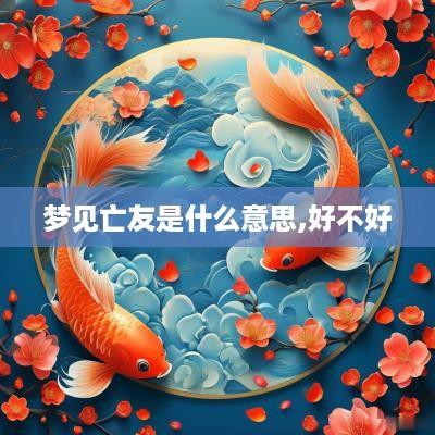 梦见亡友是什么意思,好不好