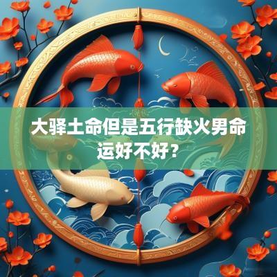 大驿土命但是五行缺火男命运好不好？