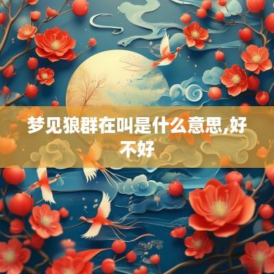 梦见狼群在叫是什么意思,好不好