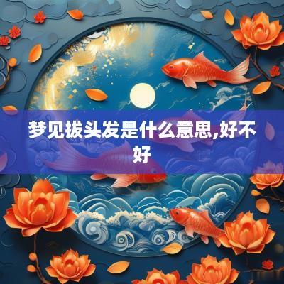 梦见拔头发是什么意思,好不好