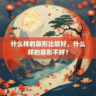 什么样的鼻形比较好，什么样的鼻形不好？