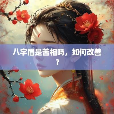 八字眉是苦相吗，如何改善？