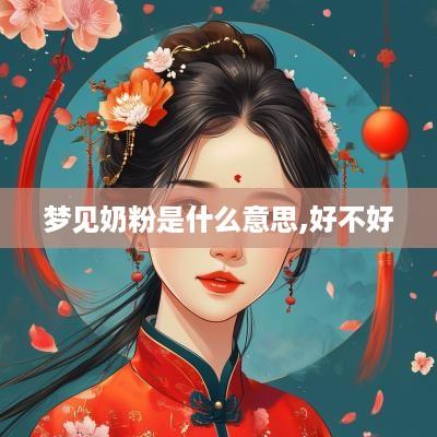 梦见奶粉是什么意思,好不好