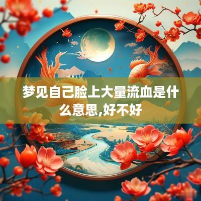梦见自己脸上大量流血是什么意思,好不好