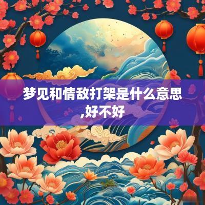 梦见和情敌打架是什么意思,好不好