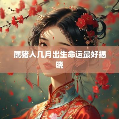属猪人几月出生命运最好揭晓