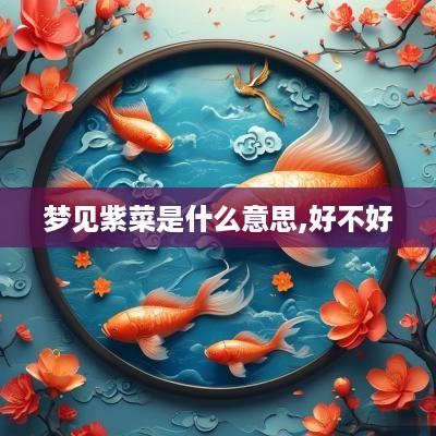 梦见紫菜是什么意思,好不好
