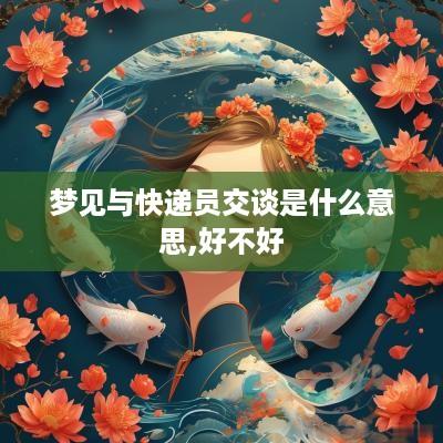 梦见与快递员交谈是什么意思,好不好