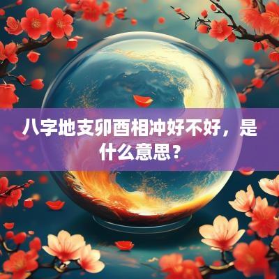 八字地支卯酉相冲好不好，是什么意思？