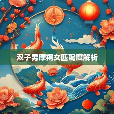 双子男摩羯女匹配度解析
