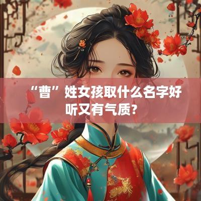 “曹”姓女孩取什么名字好听又有气质？