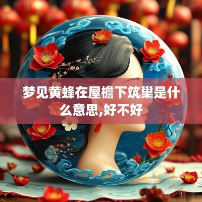梦见黄蜂在屋檐下筑巢是什么意思,好不好