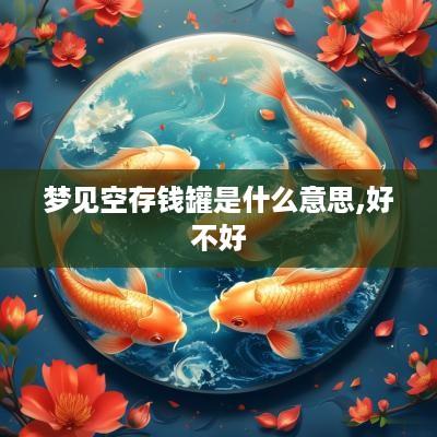 梦见空存钱罐是什么意思,好不好
