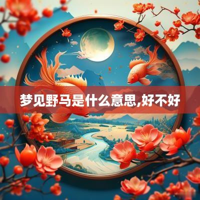 梦见野马是什么意思,好不好